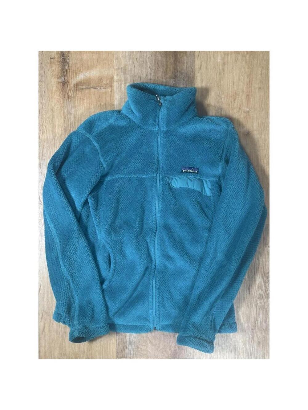 Y2K Patagonia Light Blue Fleece Jacket Size S